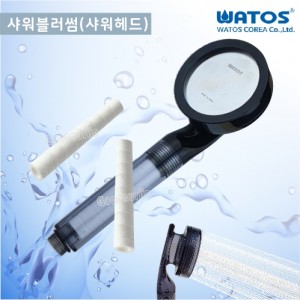 [와토스코리아]<br>샤워블러썸샤워헤드필터세트/미세먼지샤워기 <br> 녹물염소제거샤워기/샤워헤드